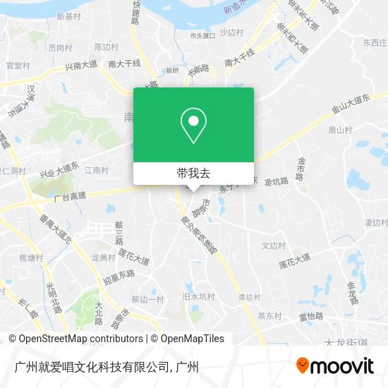 广州就爱唱文化科技有限公司地图