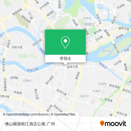佛山顺德裕江酒店公寓地图