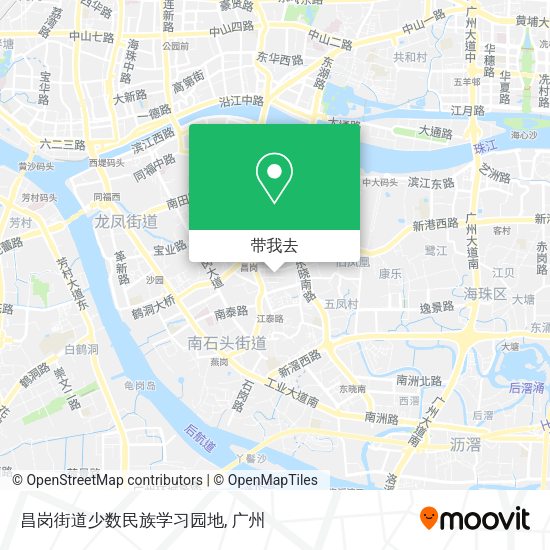 昌岗街道少数民族学习园地地图