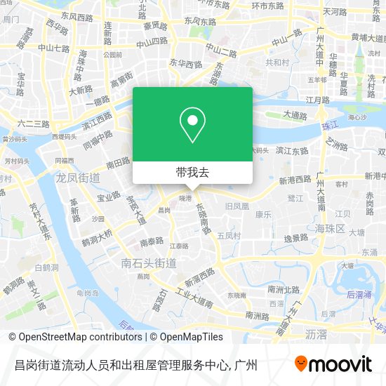 昌岗街道流动人员和出租屋管理服务中心地图