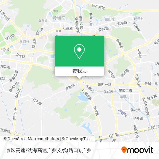 京珠高速/沈海高速广州支线(路口)地图