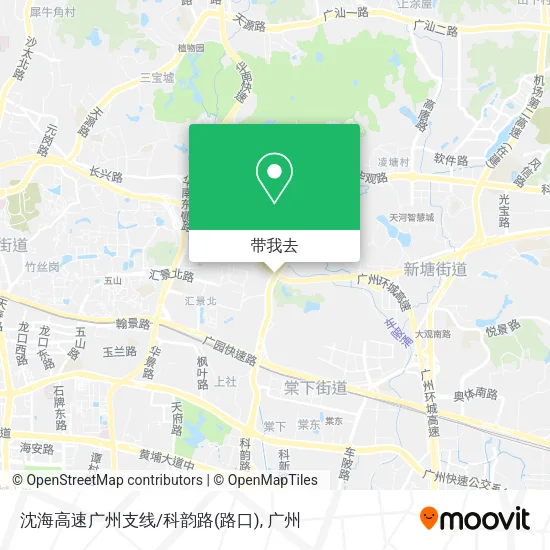 沈海高速广州支线/科韵路(路口)地图