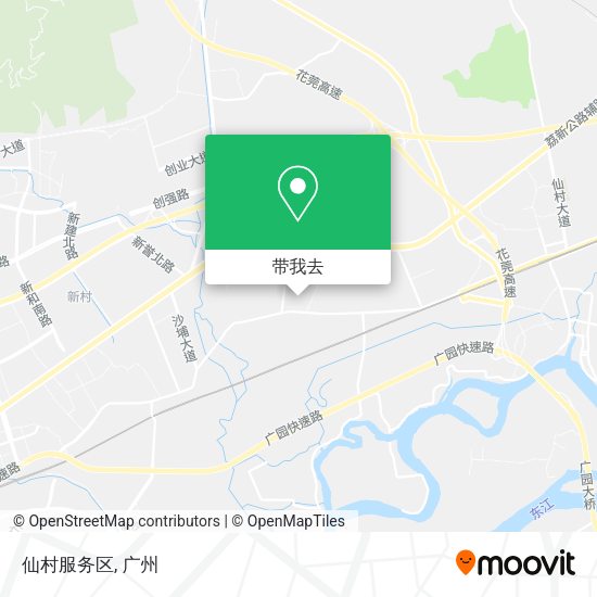 仙村服务区地图