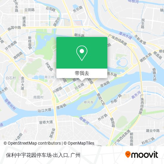 保利中宇花园停车场-出入口地图