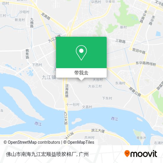佛山市南海九江宏顺益喷胶棉厂地图
