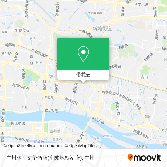 广州林南文华酒店(车陂地铁站店)地图