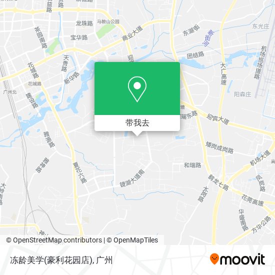 冻龄美学(豪利花园店)地图