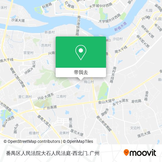 番禺区人民法院大石人民法庭-西北门地图