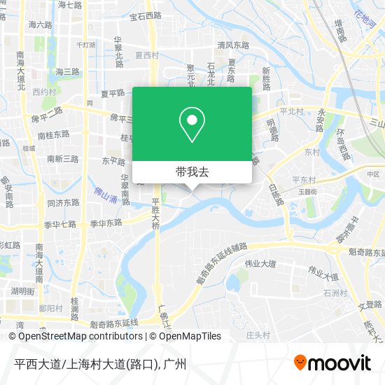 平西大道/上海村大道(路口)地图