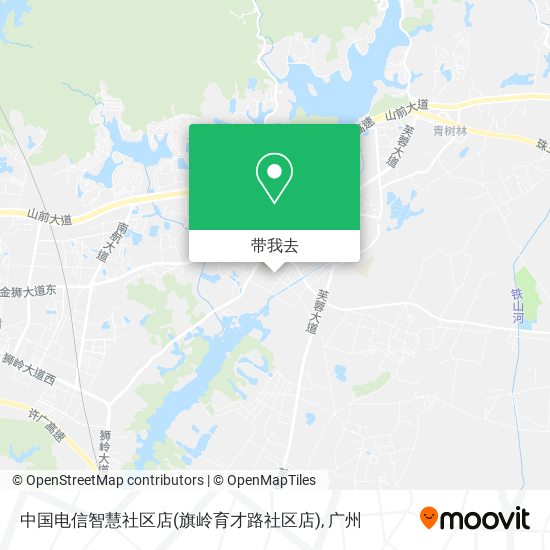 中国电信智慧社区店(旗岭育才路社区店)地图