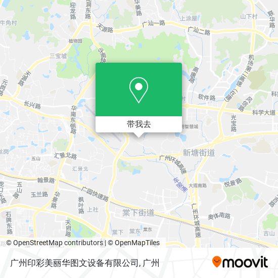 广州印彩美丽华图文设备有限公司地图