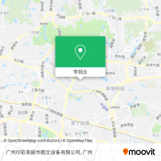 广州印彩美丽华图文设备有限公司地图