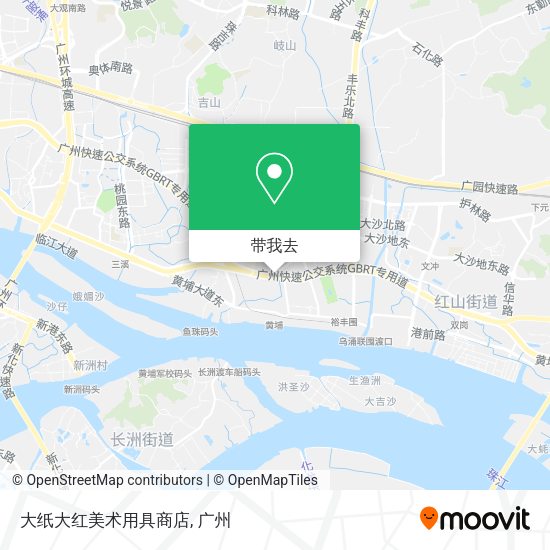 大纸大红美术用具商店地图