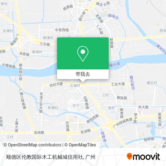 顺德区伦教国际木工机械城信用社地图