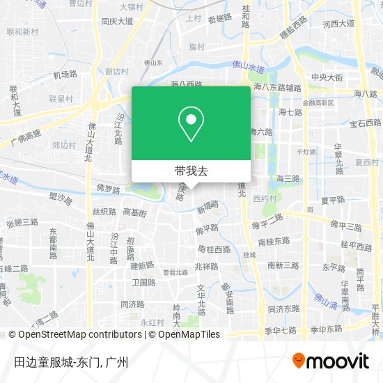 田边童服城-东门地图
