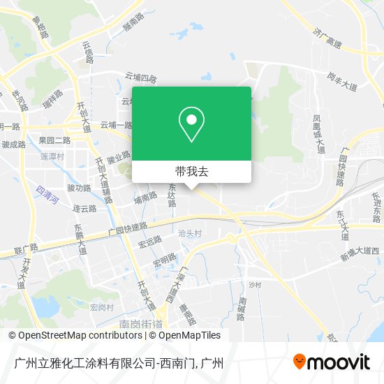 广州立雅化工涂料有限公司-西南门地图