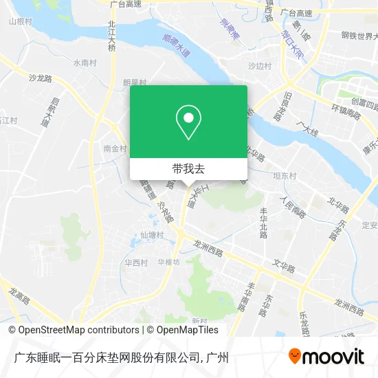 广东睡眠一百分床垫网股份有限公司地图