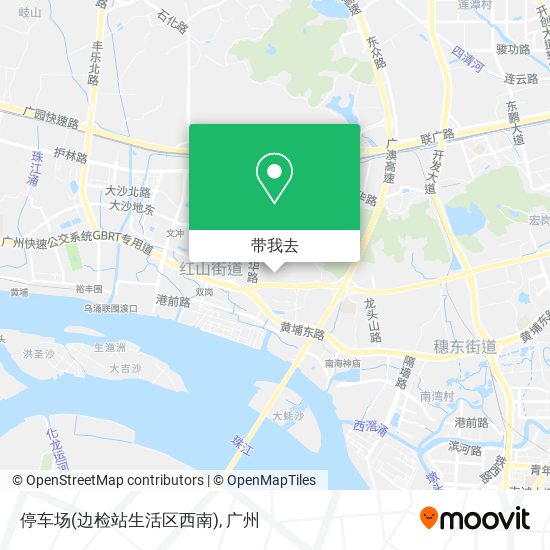 停车场(边检站生活区西南)地图