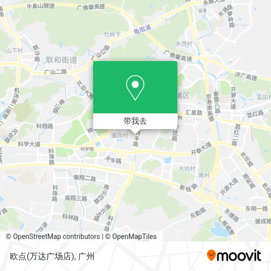 欧点(万达广场店)地图