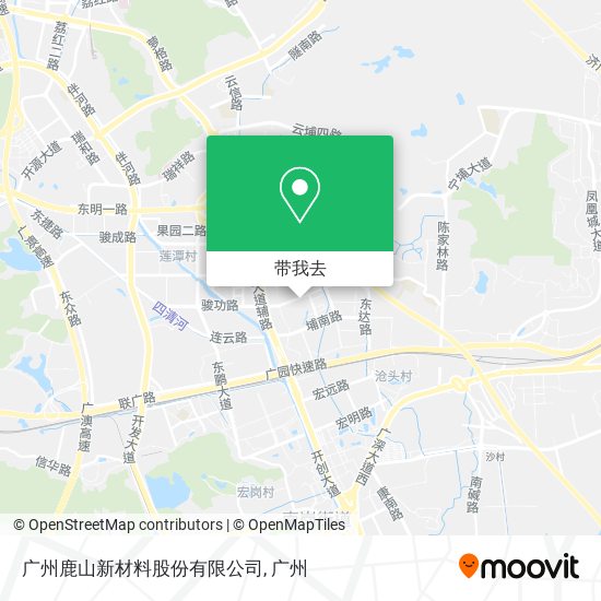 广州鹿山新材料股份有限公司地图