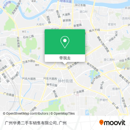 广州华勇二手车销售有限公司地图