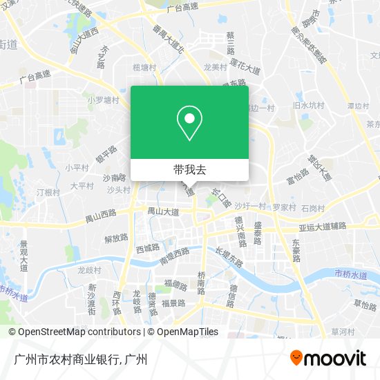 广州市农村商业银行地图