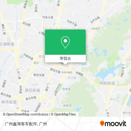 广州鑫海客车配件地图