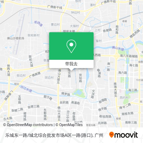 乐城东一路/城北综合批发市场A区一路(路口)地图