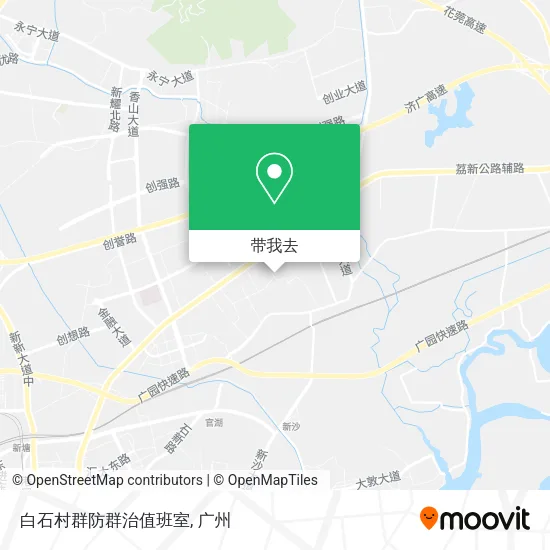 白石村群防群治值班室地图