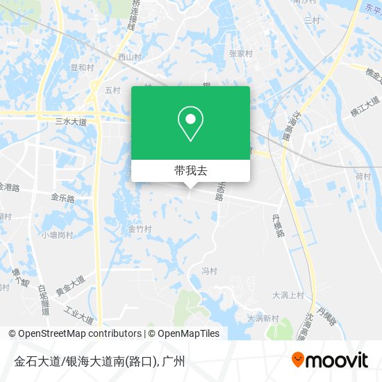 金石大道/银海大道南(路口)地图