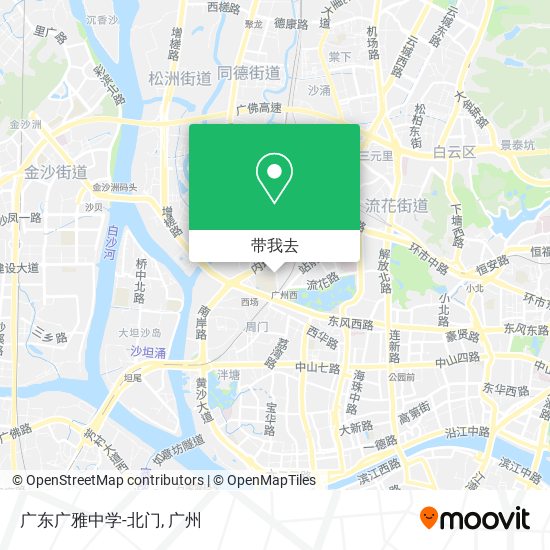 广东广雅中学-北门地图