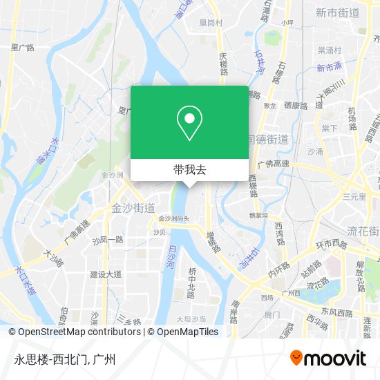 永思楼-西北门地图