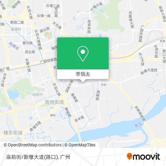 庙前街/新墩大道(路口)地图