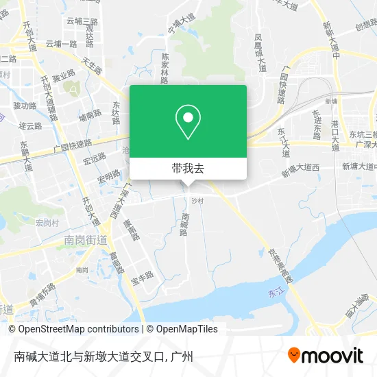 南碱大道北与新墩大道交叉口地图