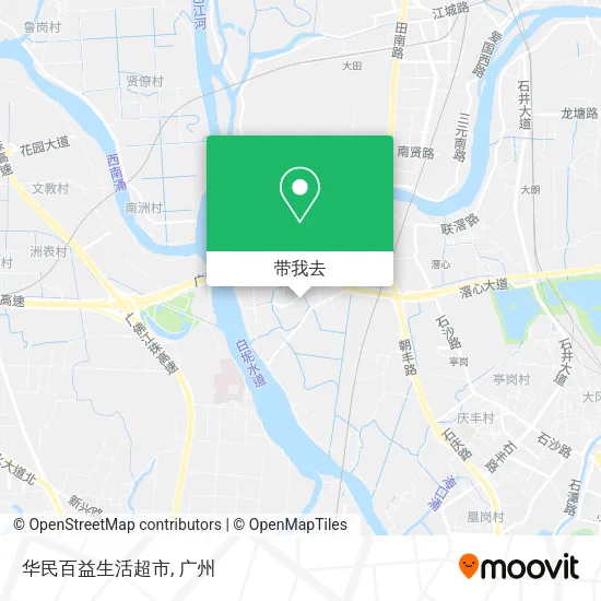 华民百益生活超市地图