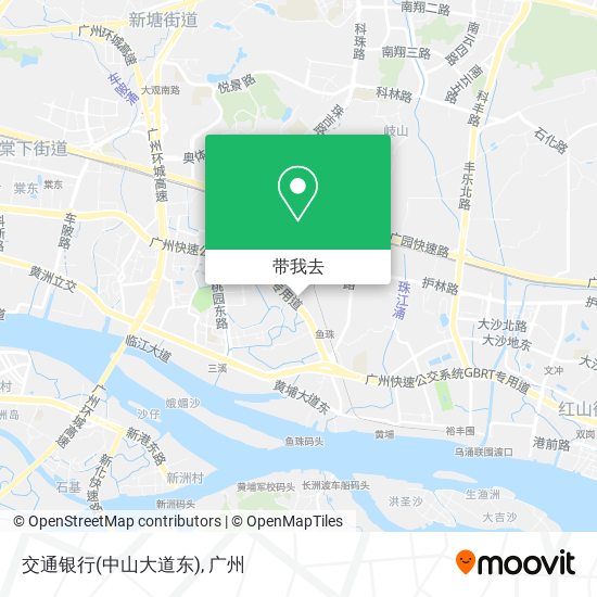 交通银行(中山大道东)地图