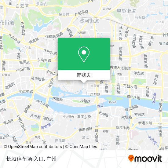 长城停车场-入口地图