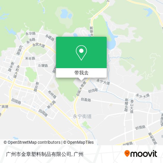 广州市金章塑料制品有限公司地图