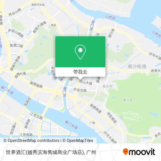 世界酒汇(越秀滨海隽城商业广场店)地图