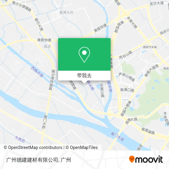 广州德建建材有限公司地图