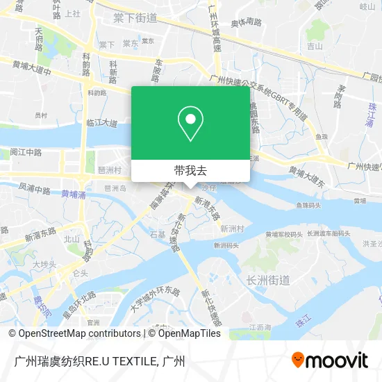 广州瑞虞纺织RE.U TEXTILE地图