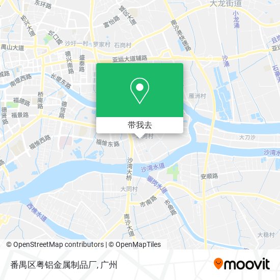 番禺区粤铝金属制品厂地图