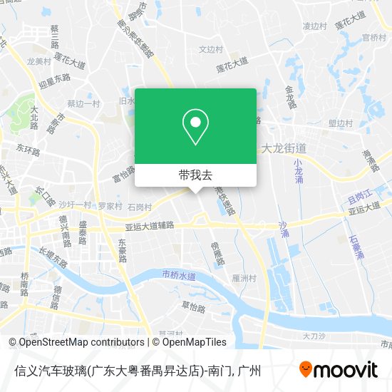 信义汽车玻璃(广东大粤番禺昇达店)-南门地图