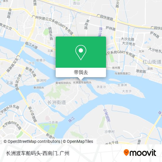 长洲渡车船码头-西南门地图