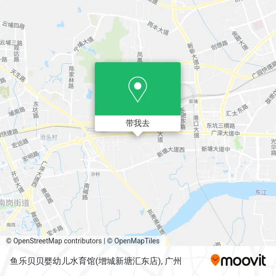 鱼乐贝贝婴幼儿水育馆(增城新塘汇东店)地图