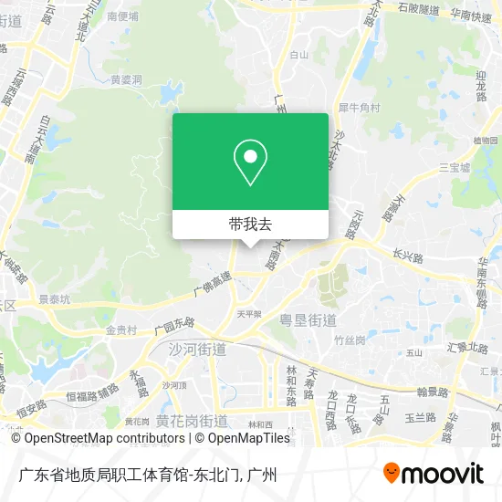 广东省地质局职工体育馆-东北门地图
