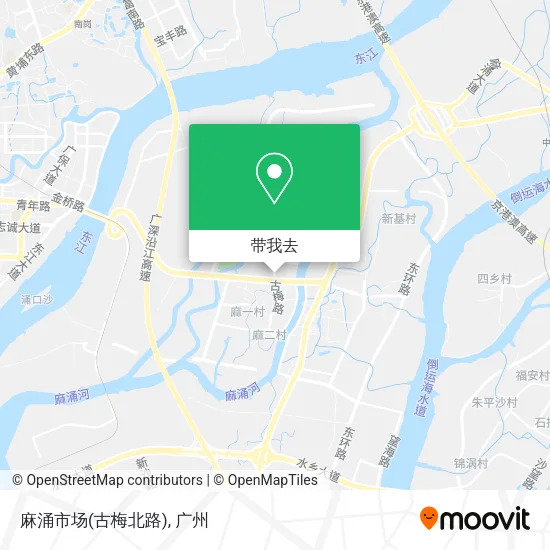 麻涌市场(古梅北路)地图