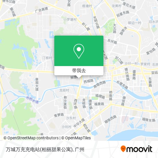 万城万充充电站(柏丽甜果公寓)地图