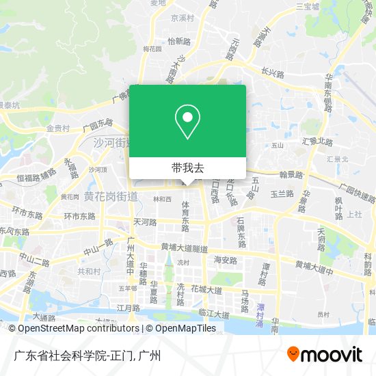 广东省社会科学院-正门地图