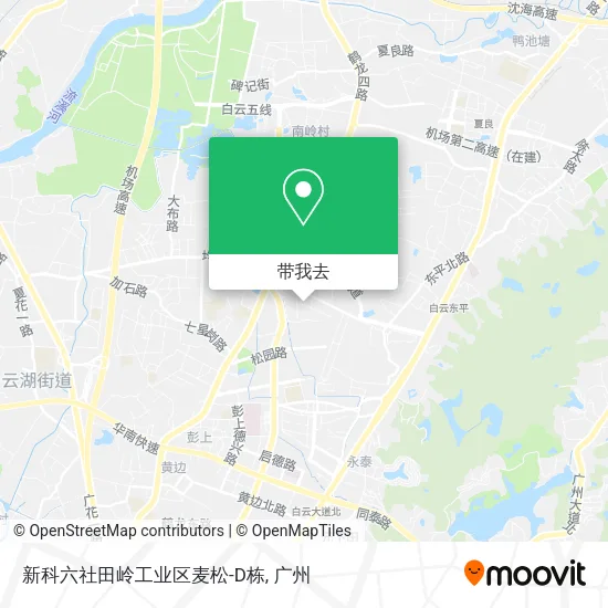 新科六社田岭工业区麦松-D栋地图